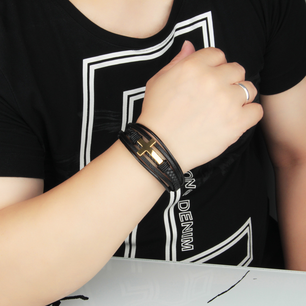 Pulsera Cuero Christ Style