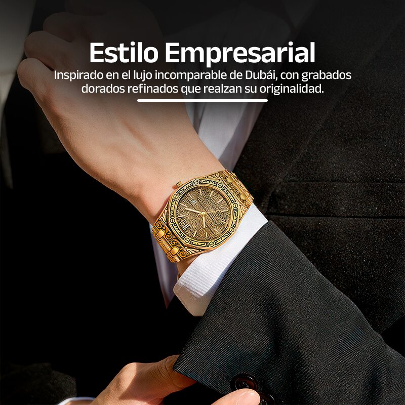 Reloj Masculino Golden Dubai - Clube Boss