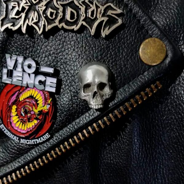 Broche Vintage de Calavera Estilo Motero - Clube Boss