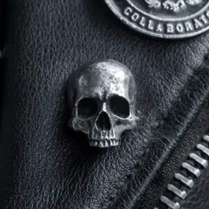 Broche Vintage de Calavera Estilo Motero - Clube Boss