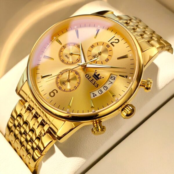 Reloj Masculino Gold Quartz - Clube Boss