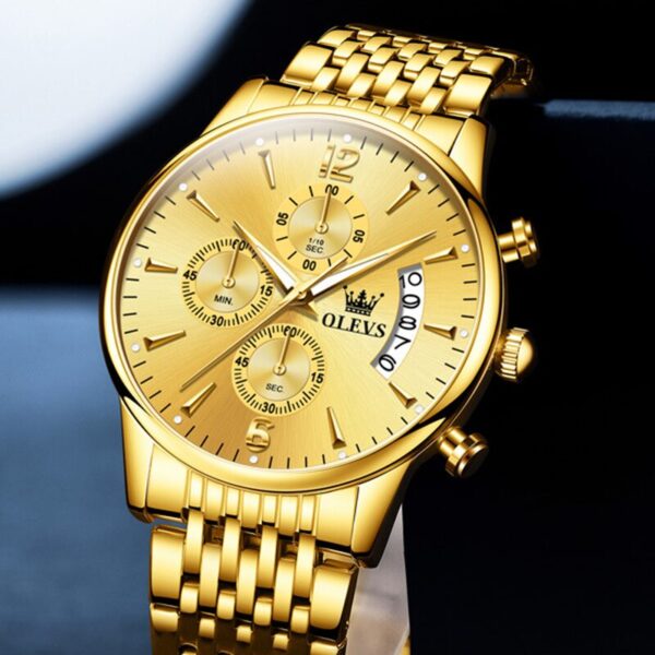 Reloj Masculino Gold Quartz - Clube Boss