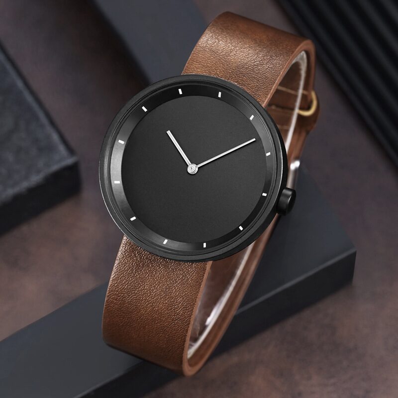 Reloj Masculino de Cuero Modern Gentleman - Clube Boss