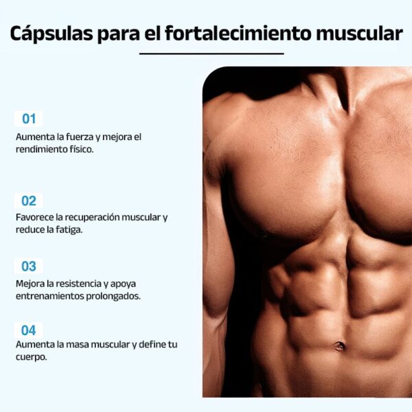 Googeer Muscle Pure Lion’s Mane Caps - Potenciado con Moringa, Tongkat Ali y Aceite de Hígado de Bacalao (60 caps.)