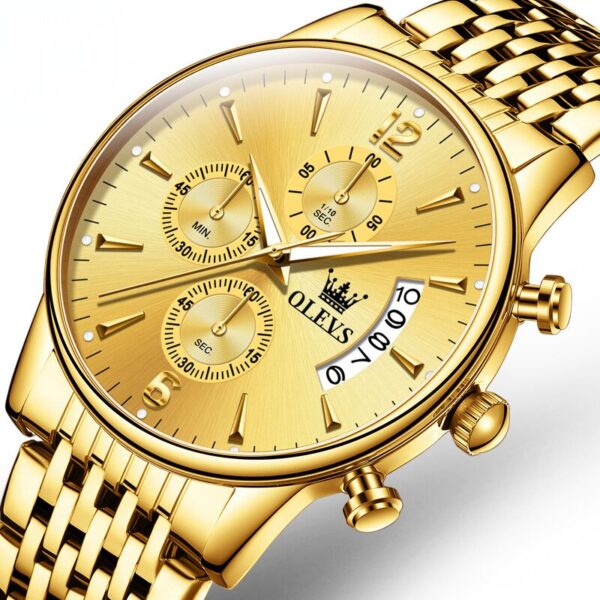 Reloj Masculino Gold Quartz - Clube Boss