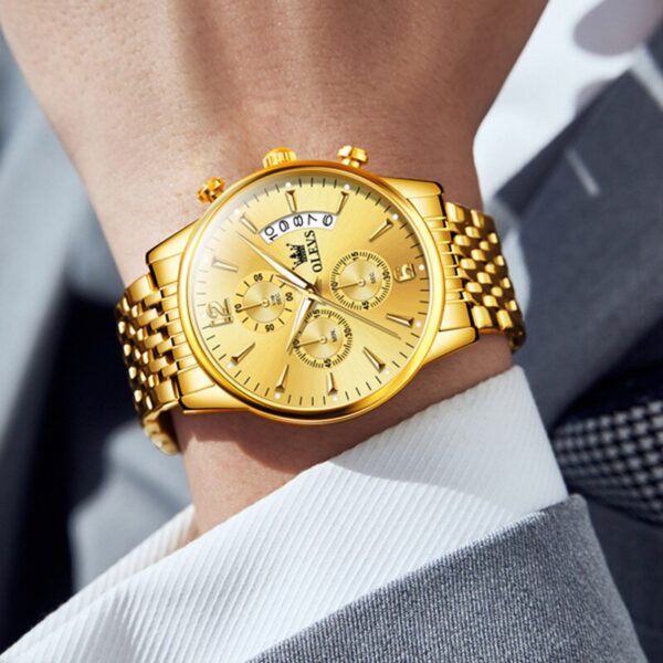 Reloj Masculino Gold Quartz - Clube Boss